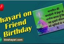 Shayari on Friend Birthday